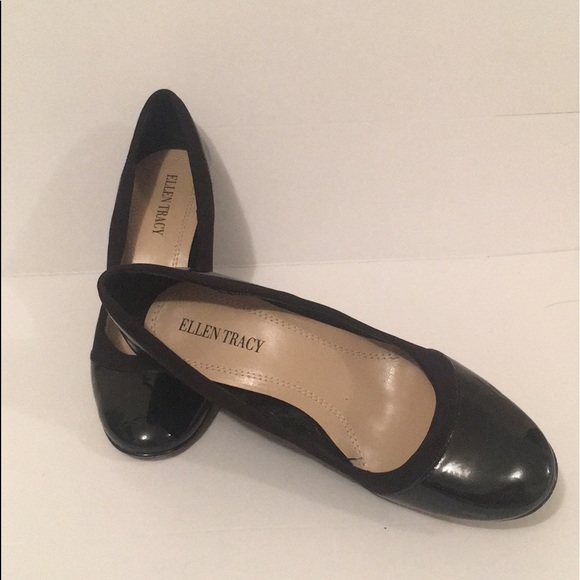 Ellen Tracy Patent Leather Wedge Pumps - Picture 2 of 13